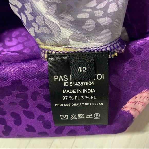 Dodo Bar Or Randy Purple Asymmetrical Mini dress US 6 - Picture 10 of 12